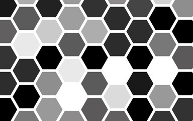 Obraz premium White honeycomb with a gradient color. Isometric geometry. 3D illustration