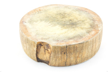 chopping block on isolated white background