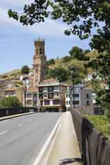 Fototapeta na wymiar Peralta is a beautiful village in Navarra province, Spain