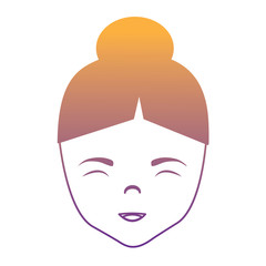 Asian woman icon