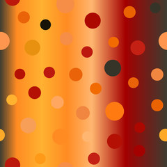 Glowing circle pattern. Seamless vector