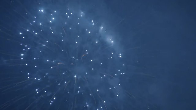 fireworks display during Singapore national day parade rehearsal 2018
