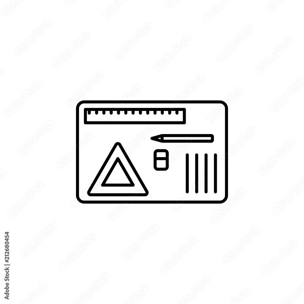 Poster recruitment icon. element of education icon for mobile concept and web apps. thin line recruitment i