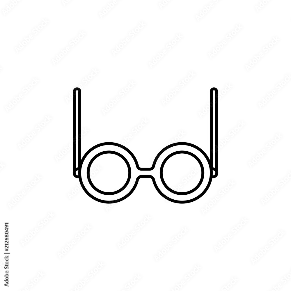 Poster spectacles icon. element of education icon for mobile concept and web apps. thin line spectacles ico