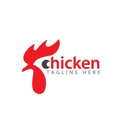 Chicken Company Logo Vector Template Design Illustration
