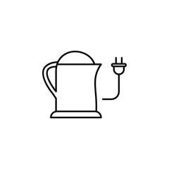 Electric kettle icon. Element of food and drinks icon for mobile concept and web apps. Thin line Electric kettle icon can be used for web and mobile. Premium icon