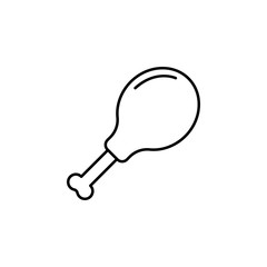 Chicken's leg icon. Element of food and drinks icon for mobile concept and web apps. Thin line Chicken's leg icon can be used for web and mobile. Premium icon