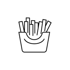 French fries icon. Element of food and drinks icon for mobile concept and web apps. Thin line French fries icon can be used for web and mobile. Premium icon