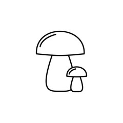 mushrooms icon. Element of food and drinks icon for mobile concept and web apps. Thin line mushrooms icon can be used for web and mobile. Premium icon
