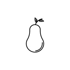 pear icon. Element of food and drinks icon for mobile concept and web apps. Thin line pear icon can be used for web and mobile. Premium icon
