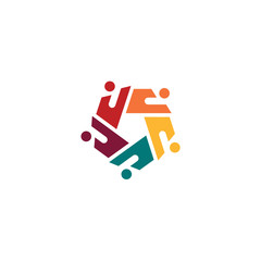 People Group Logo Design Template