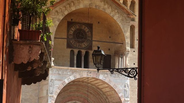  Basilica of San Zeno in Verona Italy. Is considered one of the masterpieces of Romanesque architecture in Italy,ULTRA HD 4K, 