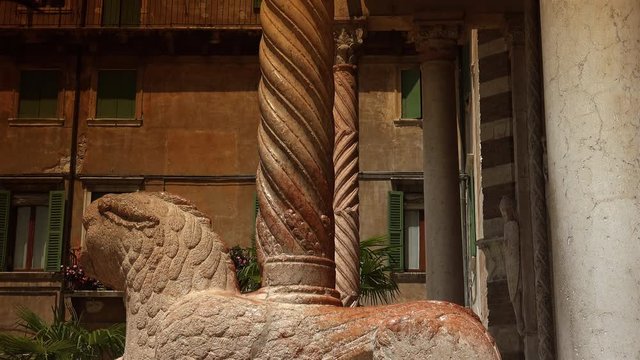  Basilica of San Zeno in Verona Italy. Is considered one of the masterpieces of Romanesque architecture in Italy,ULTRA HD 4K, 