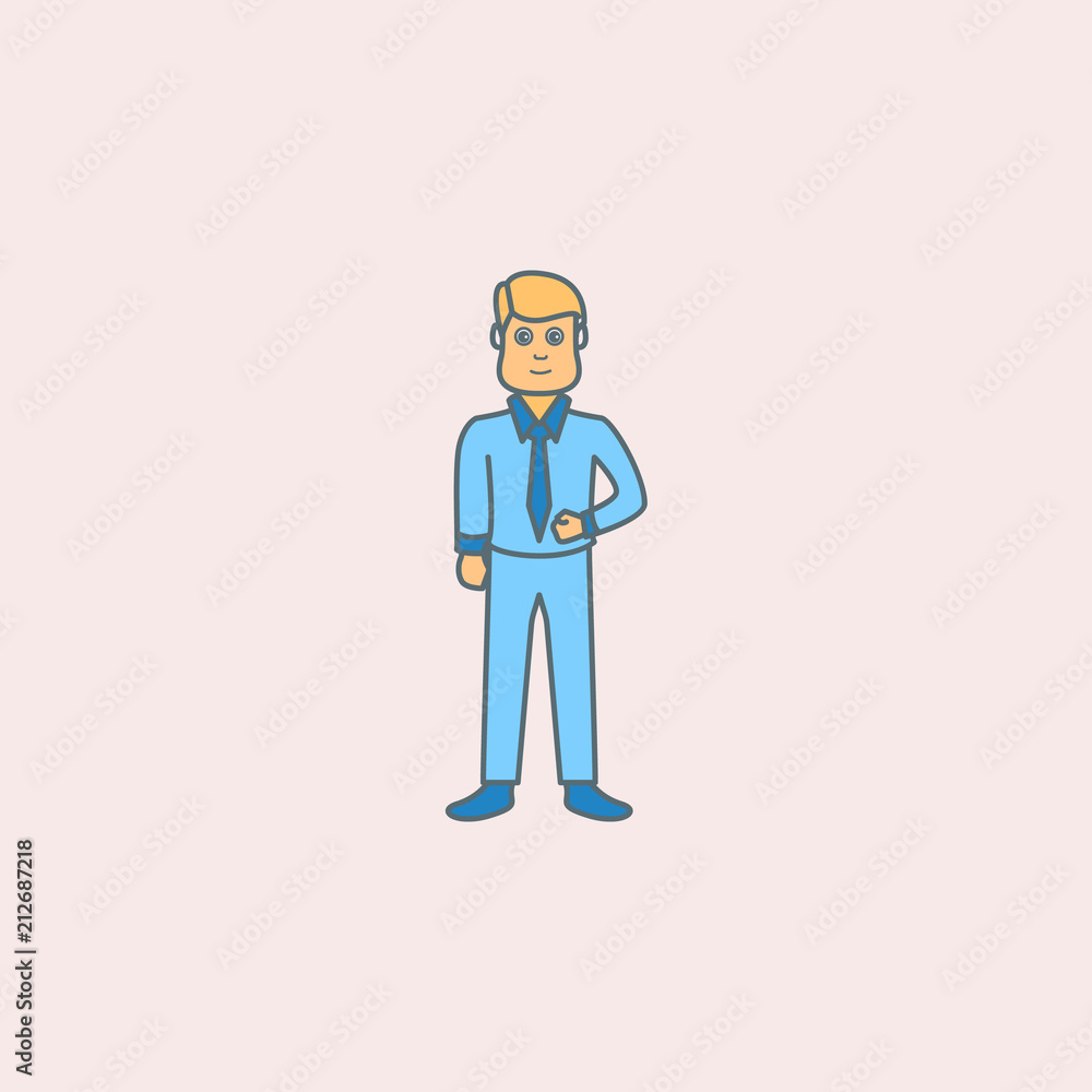 Poster the first period of maturity of men field outline icon. element of generation icon for mobile concep