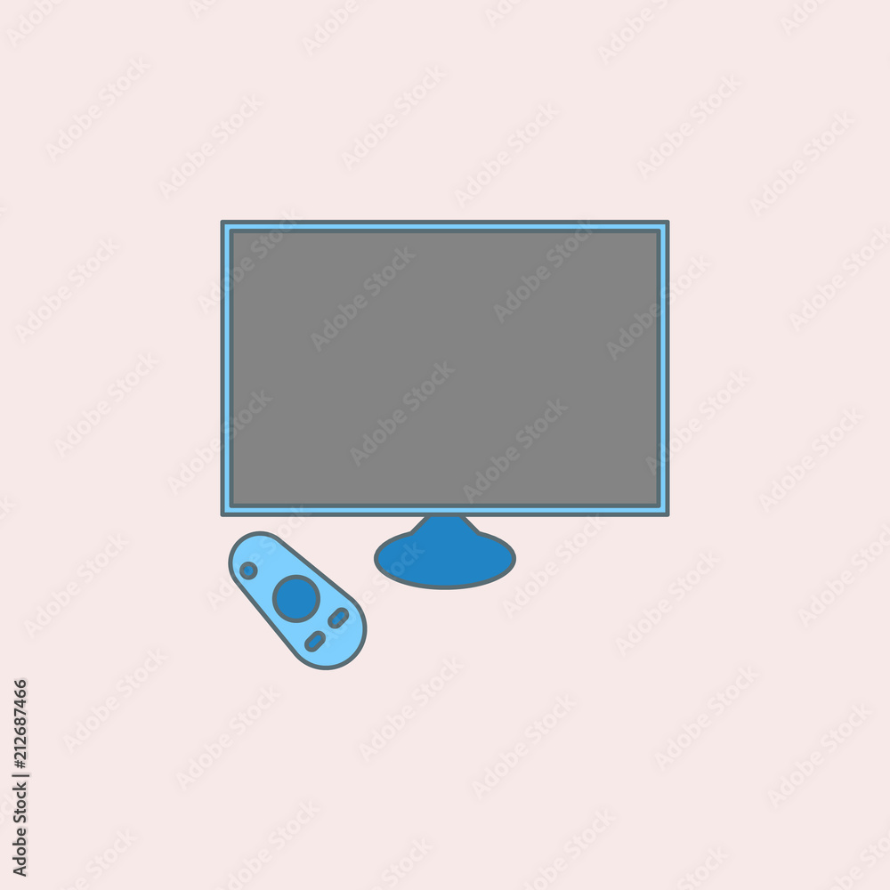 Poster generation of smart tvs field outline icon. element of generation icon for mobile concept and web ap