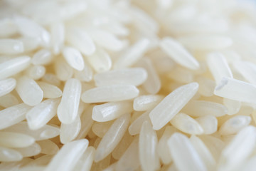 Fototapeta na wymiar Thailand Jasmine rice texture background close up
