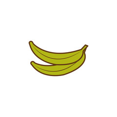 banana colored icon. Element of fruits and vegetables icon for mobile concept and web apps. Colored banana icon can be used for web and mobile. Premium icon