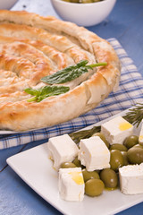 Greek spinach pie.