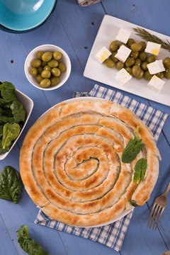 Greek spinach pie.