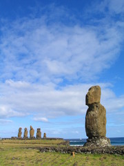 Isla de Pascua. Moais de Rapa Nui ( Chile)