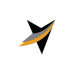 letter v logo vector