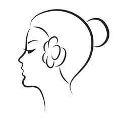 graphic head, vector