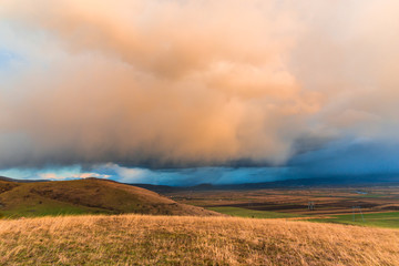 Storm winter clouds
