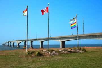 Fototapeta premium Confederation bridge in Prince Edward island in Canada