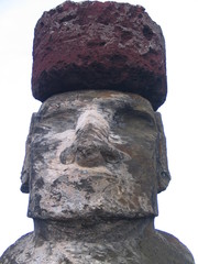 Isla de Pascua. Esculturas Moais de Rapa Nui en Chile