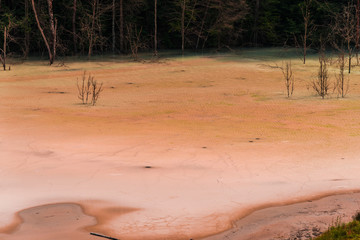 Water pollution with residuals  from copper mine , Geamana, Romania