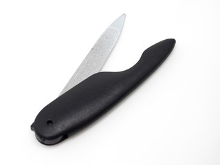 Nail file for manicure on white background