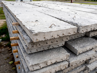 Stack of concrete building slab