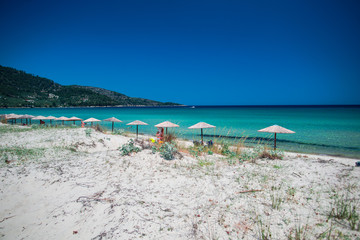Wild beach in Thassos island, Greece