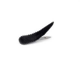 Metal Hair Clip taken closeup and isolated on white background