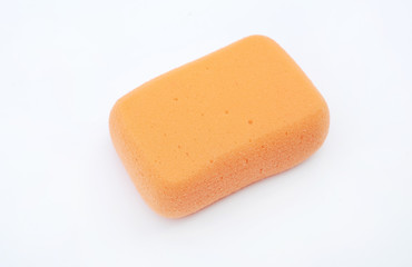 Sponge bath isolated on white background.