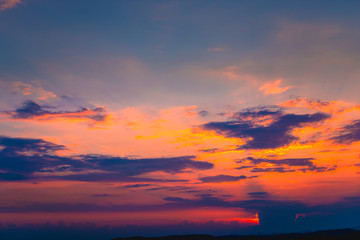 Fototapeta premium Clouds at the sunset