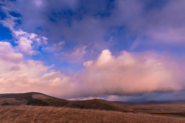 October storm clouds