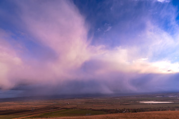 October storm clouds