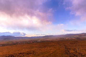 October storm clouds