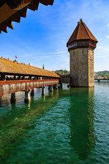 Water tower and Chapel Bridge (Kapellbrucke)