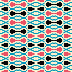 Retro background. Seamless pattern. Vector. レトロパターン
