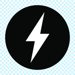 Electricity icon, , lightning icon, vector