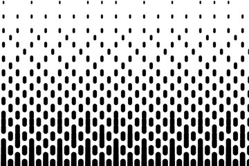 Background with lines. Halftone effect. Digital gradient. Minimalistic, dynamic stale. Black and white vector illustration  