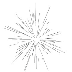 Abstract explosion, speed motion lines from the middle, radiating sharp