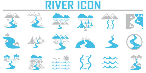 River and Landscape icons.