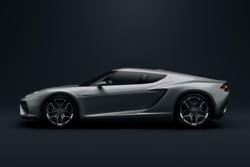 Obraz na płótnie Canvas 3d sport car, studio render