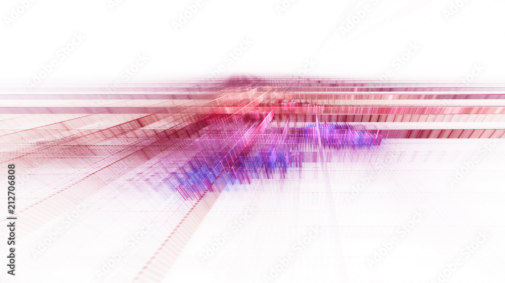 Poster abstract violet background element on white. regular dots and grids pattern. perspective composition