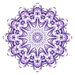 Flower mandala. Printable package decorative elements. Coloring page template. It is fantastic vector illustrations