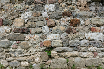 Burgruine Wehrmauer Stein Textur