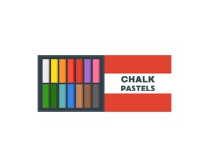 Chalk pastel box set, art equipment